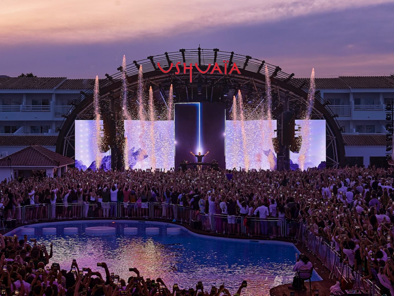 White Ibiza Club Calendar: F*** Me I'm Famous! by David Guetta at Ushuaïa Ibiza