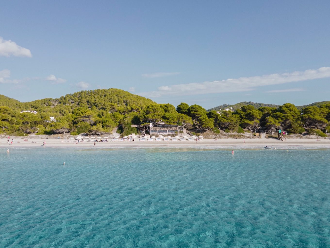 White Ibiza Restaurant Guide: Beso Beach Ibiza, beach restaurant in Las Salinas, Ibiza, Spain