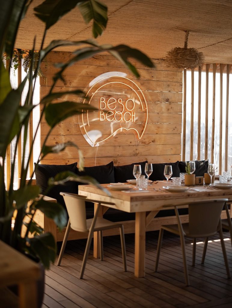 White Ibiza Restaurant Guide: Beso Beach Ibiza, beach restaurant in Las Salinas, Ibiza, Spain