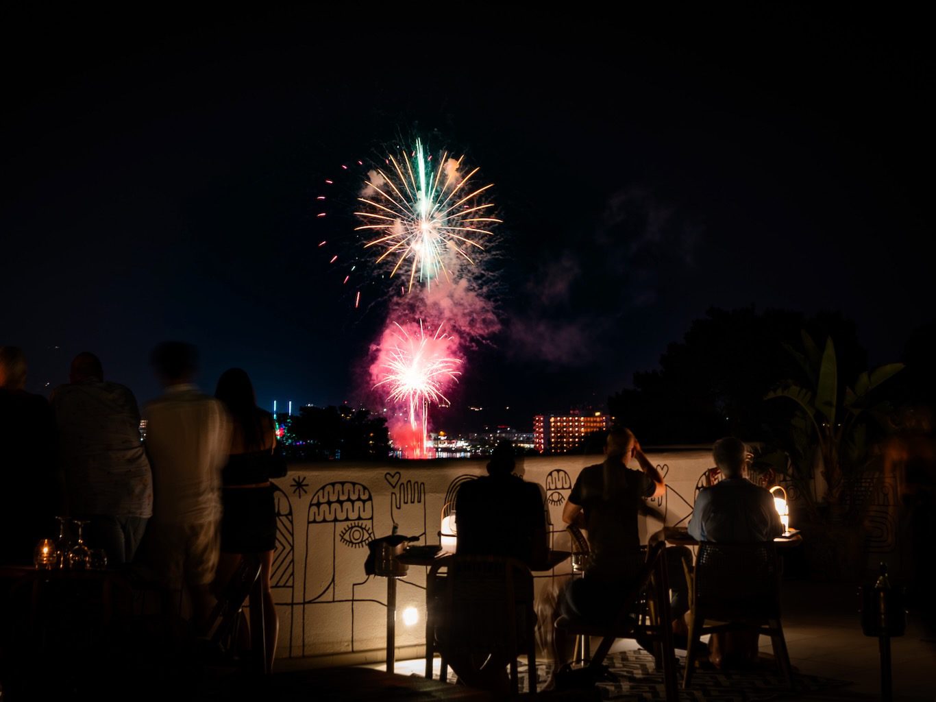 White Ibiza Calendar: San Bartomeu Fireworks at Las Mimosas Ibiza