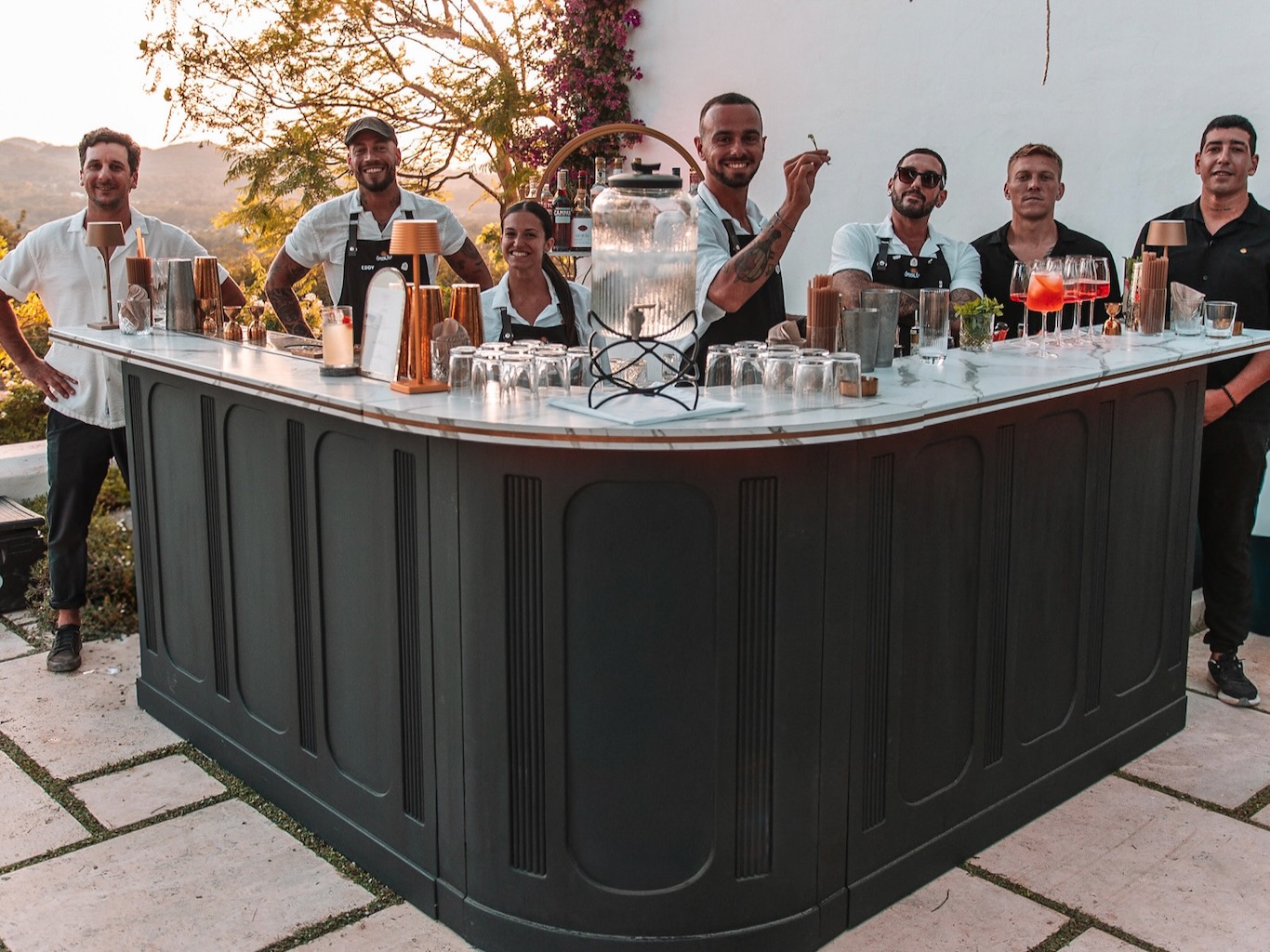 White Ibiza Wedding Directory – Cakes & Catering: Green Jar Ibiza, mobile bar service in Ibiza